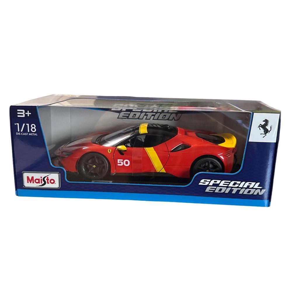 Ferrari Red and Yellow Toy Car